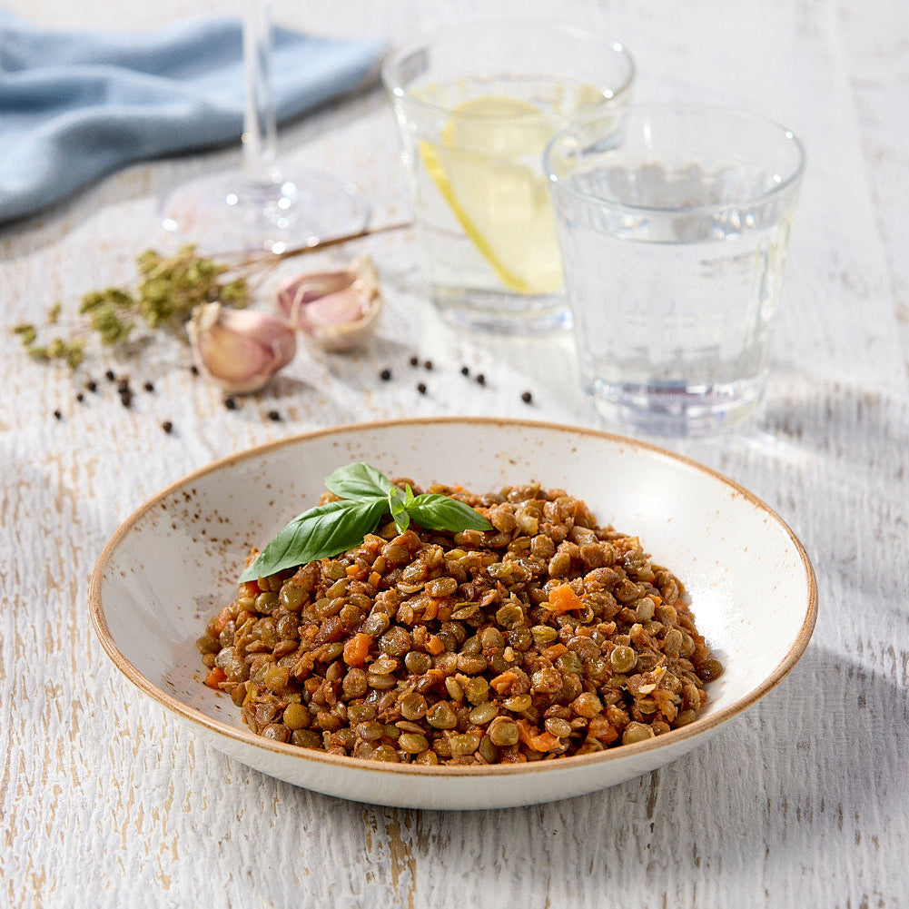 Greek Lentils in Red Sauce
