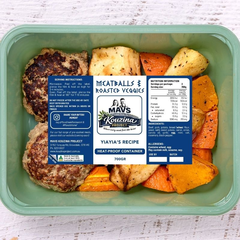 Meatballs & Roasted Veggies