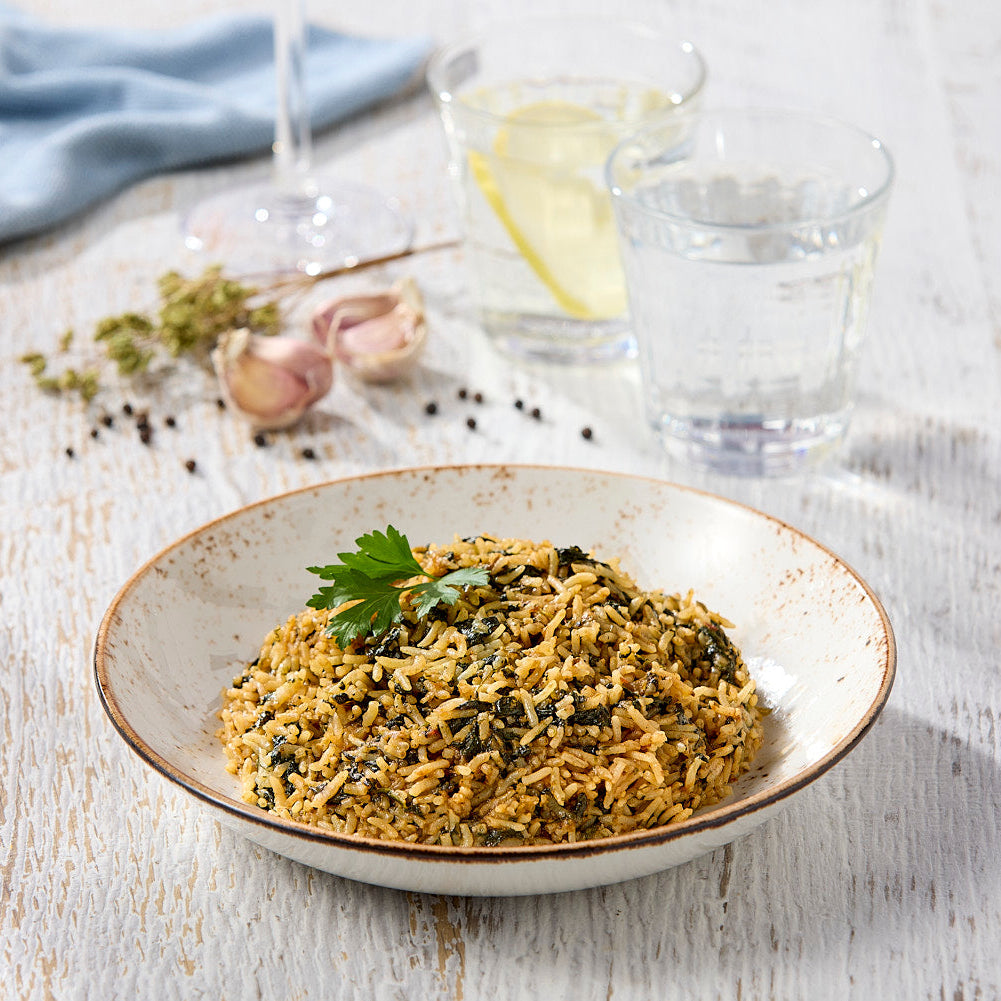 Spanakorizo (Spinach & Rice)
